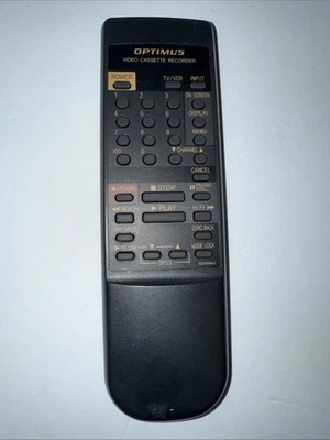 Genuine Original OEM Optimus G0089AJ Video Cassette Recorder Remote Control - Image 1 of 4