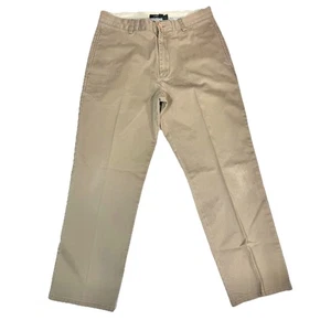 Pantalones chinos para hombre J CREW talla 32 x 30 caqui frente plano 100 % algodón - Imagen 1 de 8