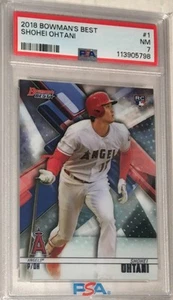 2018 Bowman Bowman's Best PSA 7 Shohei Ohtani RC Angels Rookie Card #1 - Foto 1 di 2