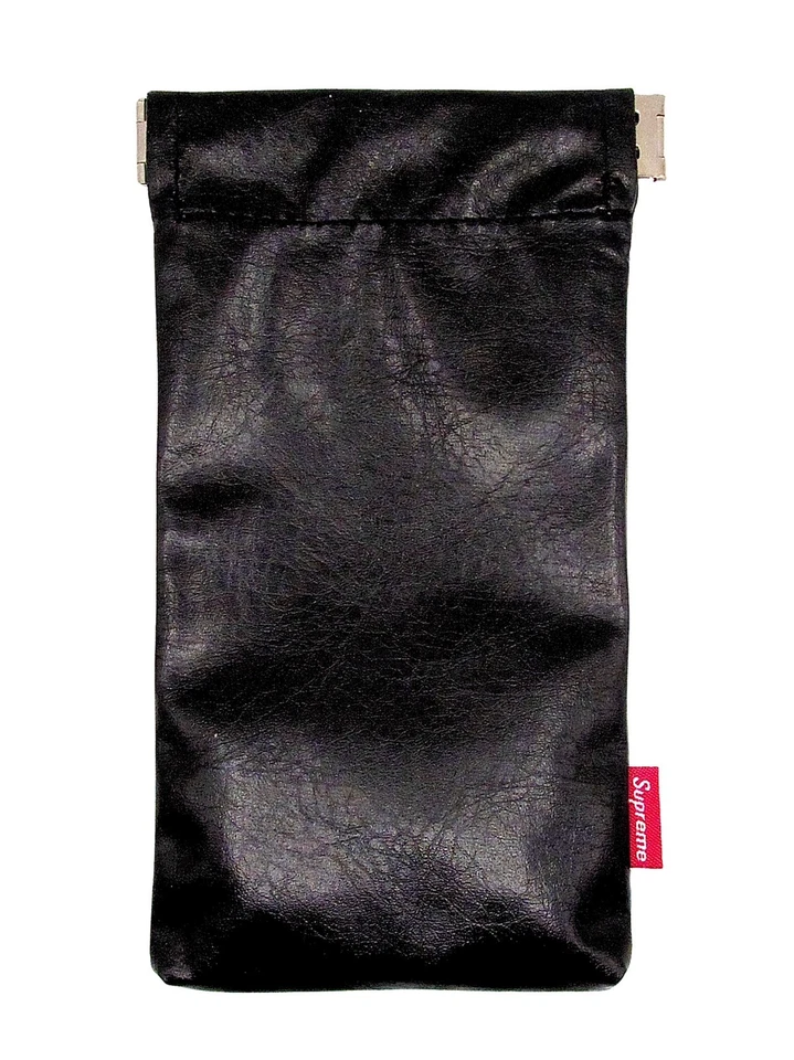 SS03 Supreme Leather Sunglasses Pouch Case 2003 OG Vintage Rare Tab Bangle Clasp - Image 1 of 1