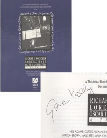 Gene Kelly SIGNED AUTOGRAPH Benefit Prog AFTAL UACC Cover
