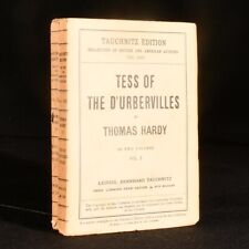 1892 2 vols Tess of the D'Urbervilles A Pure Woman Thomas Hardy Tauchnitz Edi...