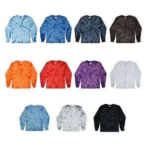 Langarm-T-Shirts Kristall & Unifarben Erwachsene Größe Baumwolle Farbton - Bild 1 von 23