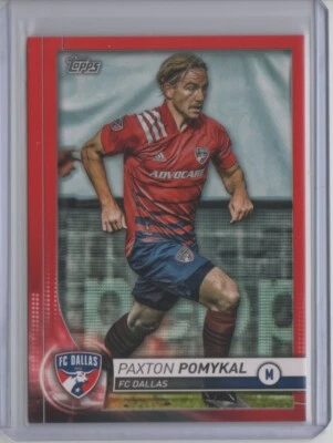 2020 Topps MLS Red #48 Paxton Pomykal RC 02/10 - Flat S/H - Image 1 of 2