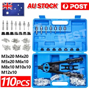 Nutsert Tool Heavy Duty Nutsert Gun M3-12 Nut Rivet Riveter Nutsert Kit Rivnut - Picture 1 of 9