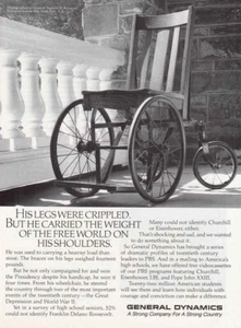 1987 General Dynamics: Legs Were Crippled Vintage Print Ad - Picture 1 of 1