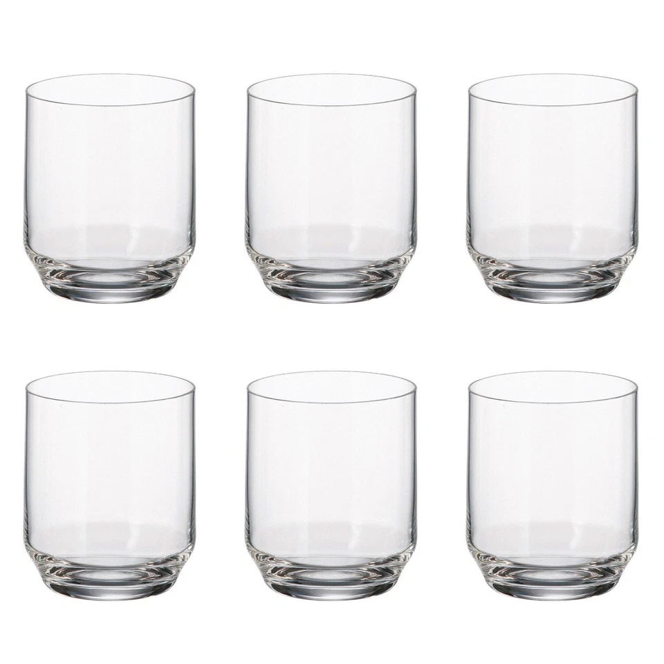 Crystal Bohemia Ara Collection Set of 6 350 ml Tumbler Glasses - Image 1 of 1