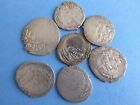 TURKEY ? ISLAMIC BULK LOT MAINLY SILVER COINS 7 PIECES SOME OFF CENTRE £25.00