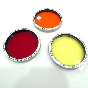 3 Rollei Filters - Red hellrot - Franke & Heidecke - Orange, Yellow, Red - Picture 1 of 2