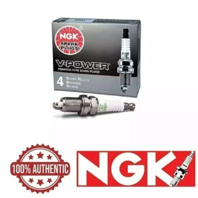 Juego de 4 bujías NGK V-Power para Honda Civic 2001-2005 1,7 L I4 ZFR6F-11 4291 Foto 1 de 2