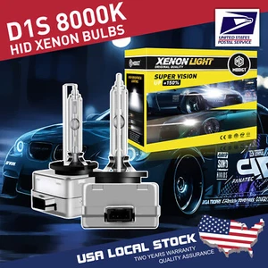 2PCS D1S LED Headlight Kit 8000K ICE BLUE Replace HID Xenon Conversion Lights - Picture 1 of 9