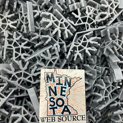 200 NEW Knex Gray Connectors 4 Position 3D - K'nex - Image 1 of 4