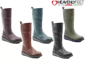 Ladies Heavenly Feet Boots Mid Calf Comfort Tall Stylish Casual Winter Fashion - Picture 1 of 11