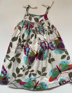 Baby Gap A-Line Dress Sleeveless Butterfly Print Lined Summer Size 5 Years NEW - Picture 1 of 4