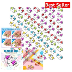 100-Piece Bulk Fidget Toys - Versatile Bike Chain Key Rings for Focus & Fun - Picture 1 of 9
