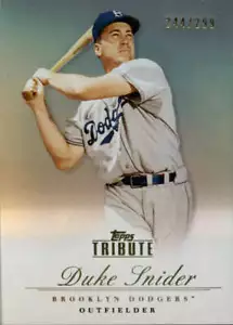 2012 Tribute Bronze #17 Duke Snider SER #/299 Brooklyn Dodgers BX T1T - Bild 1 von 2