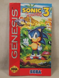 Sonic the Hedgehog 3 (SEGA Genesis) Authentic MANUAL ONLY - Picture 1 of 6
