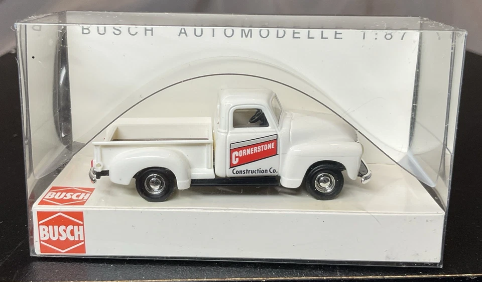 Nuevo Busch Automodelle 1:87 Chevy Pickup Cornerstone Construcción #48290 Foto 1 de 1