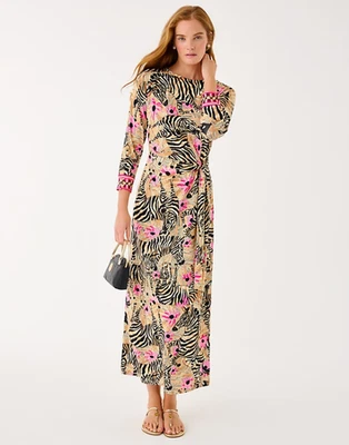 NWT Lilly Pulitzer Demy Dolman Sleeve Maxi Dress in Rutabaga El Morocco, Size !! - Image 1 of 4