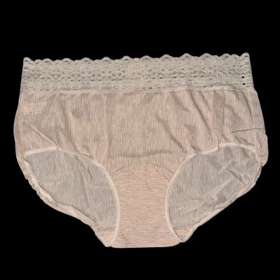 NUEVO Braguita Hipster Olga Secret Abrazo Talla 8 XL Semi Transparente Beige Sedoso Nailon #913J3 Foto 1 de 4