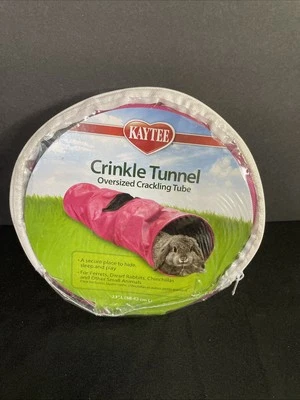 Kaytee Assorted Crinkle Tunnel- Oversized Crackling Tube (Color Pink) - Image 1 of 2