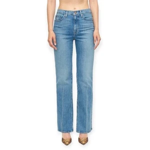 NWT Pistola Cassie Super High Rise Straight Jeans Womens 32 Cove Blue Denim NEW - Picture 1 of 13