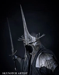 Lord of the rings Witch King of Angmar Cosplay Costume Dark Nazgul Full Suit - Picture 1 of 5