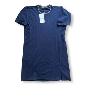 NWT Wilson Women’s Waveland Athletic T-Shirt Dress Navy Blue Sz Small - Picture 1 of 5