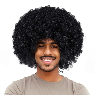 Unisex Corto Esponjoso Afro Divertido Pelucas para Halloween Fiesta de Vacaciones Payaso Disfraz... Foto 1 de 4