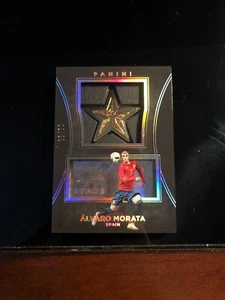 Alvaro Morata Gold Star Badge 05/50 Spain Soccer Card - Picture 1 of 2