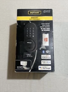 Defiant Smart WiFi Deadbolt Round With HubSpace In Aged Bronze 1007 769 036 - Picture 1 of 6