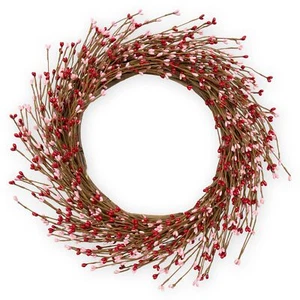 20" Valentines Day Wreath Artificial Valentine's Day Wreath for Front Door Pi... - Picture 1 of 6
