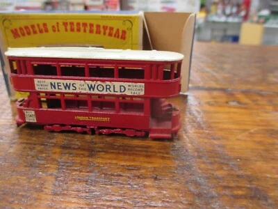 Lesney Matchbox Models of Yesteryear Y-3 Double Decker Tramcar - Image 1 of 4