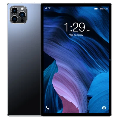 2025 New Smart Tablet PC Android 12 10.1'' 6GB+128GB 8000mAh Wifi Dual Camera - Image 1 of 4