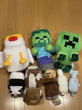 Minecraft Plush lot of 8 Set sale character Goods Creeper zombie panda Chicken