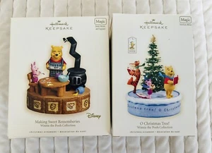 Hallmark Winnie the Pooh Making Sweet Rememberies O Christmas Tree Ornament Set - Picture 1 of 3