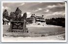 Rapid City Sd~Game Lodge Hotel~Rooms~Cabins~Gas Pumps~Rppc~Real Photo Postcard