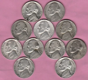 Complete Set Jefferson Silver War Nickels 1942P&S, 1943PS&D, 1944PS&D, 1945PS&D - Picture 1 of 7