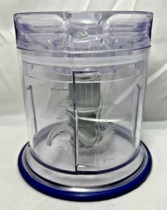 Ninja Food Processor Master Prep 16 oz 2 Cup Replacement Bowl Top & Blade Blue - Picture 1 of 7