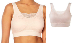 Rhonda Shear Ahh Pin-Up Lace Leisure Bra with Removable Pads Size 2XL