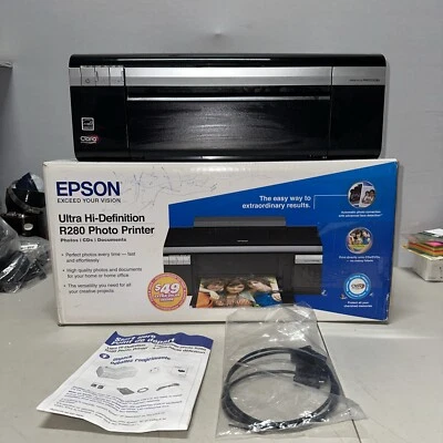 Epson Stylus R280 Ultra Hi Definition Photo Color Inkjet Printer PARTS ONLY REad - Image 1 of 4