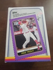 Mike Trout 2020 Topps Big League Baseball Box Card EMPTY L A Angels - Picture 1 of 2