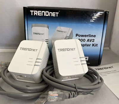 TRENDnet Powerline 1300 AV2 Adapter Kit, TPL-422E2K, Includes 2 x TPL-422E - Image 1 of 4