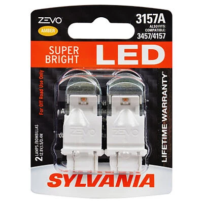SYLVANIA - 3157 ZEVO LED Amber Bulb - Bright LED Bulb (Contains 2 Bulbs) - Image 1 of 4