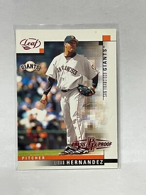 2003 Лист пресс доказательство "National Atlantic City" тисненый 1/1 - LIVAN HERNANDEZ - Изображение 1 из 2