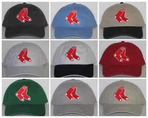 Boston Red Sox Polo Style Cap ⚾Hat ⚾CLASSIC MLB PATCH/LOGO ⚾13 Cool Colors ⚾NEW - Picture 1 of 25