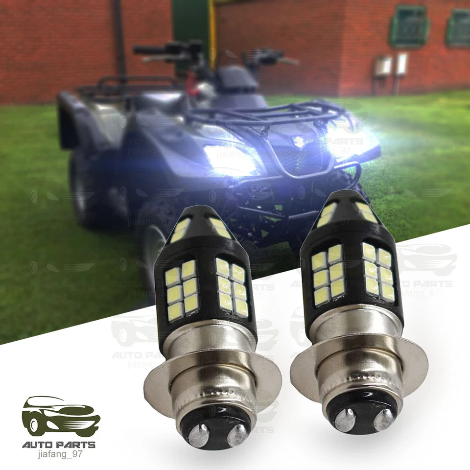 Kit faros LED H6 6000K bombillas blancas para Suzuki Ozark 250 2006-2012 2013 2014 Foto 1 de 4