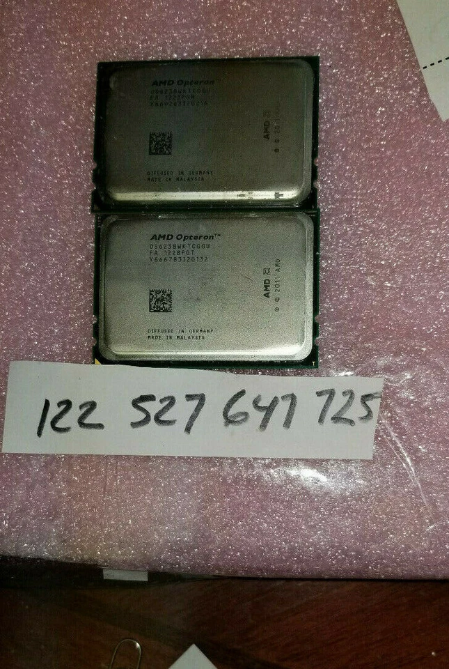 A MATCHED PAIR AMD Opteron 6238 2.6GHz 12 Core   OS6238WKTCGGU   Processor   - Image 1 of 1