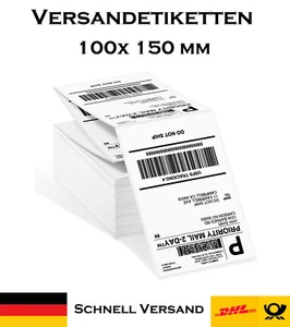 500x Thermopapier Versandetikette 100 x 150 mm - Thermo Etiketten für DHL DPD - Bild 1 von 6
