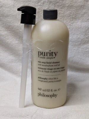 Limpiador facial de un solo paso Philosophy PURITY - 32 fl oz con bomba Foto 1 de 2